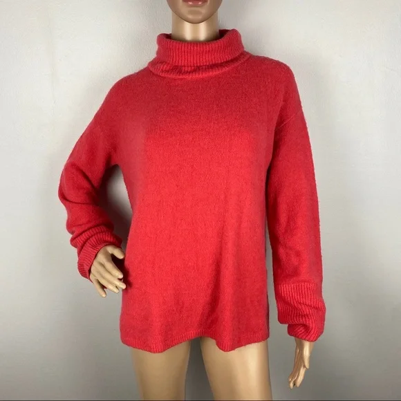 NEW SOMETHING NAVY CORAL TURTLENECK SWEATER - Picture 2 of 8